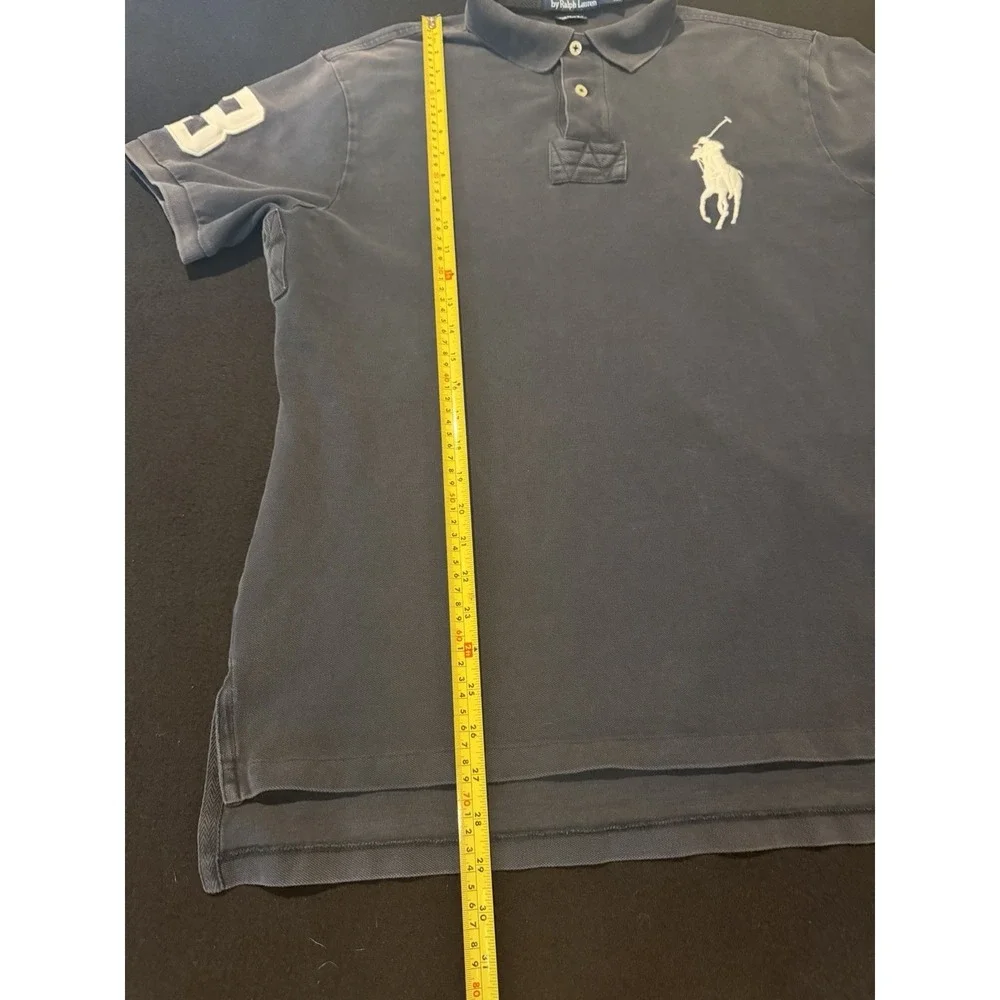 POLO RALPH LAUREN VINTAGE 90's BIG PONY LOGO 3 BACK HIT AND SLEEVE MENS XL‎